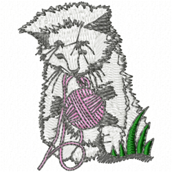 Cats Embroidery Design 1